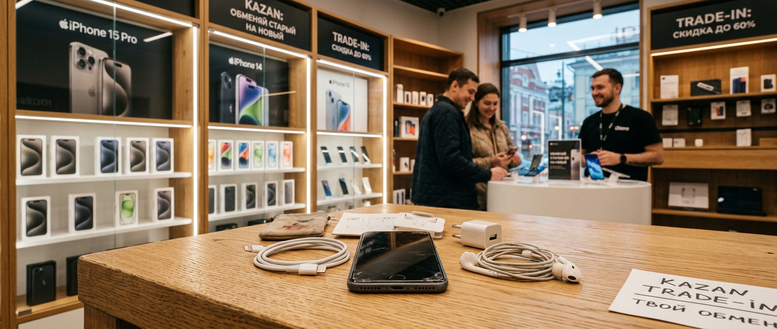 Сколько стоит старый iPhone по Trade-in в Казани в 2026 — таблица цен от Iron Apple
