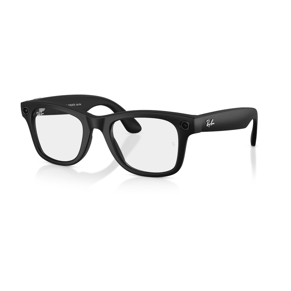 Ray-Ban Meta Wayfarer Gen 2 · Матовый черный, прозрачные линзы · размер M