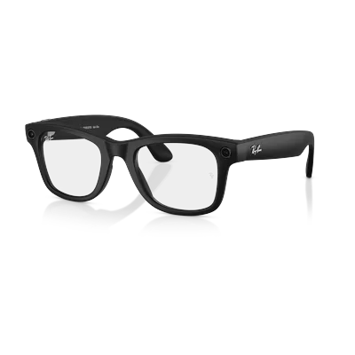 Ray-Ban Meta Wayfarer Gen 2 · Матовый черный, прозрачные линзы · размер M
